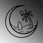 Wallity Sea Sand Surf - 450 Escultura de pared negra